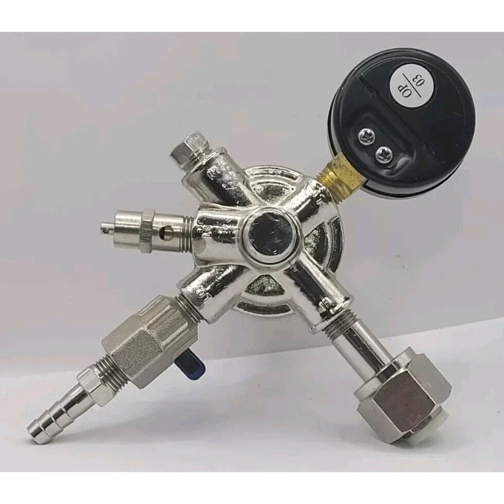 Danby CO2 Regulator Pressure Gauge Stainless Steel Beer Keg Read Description